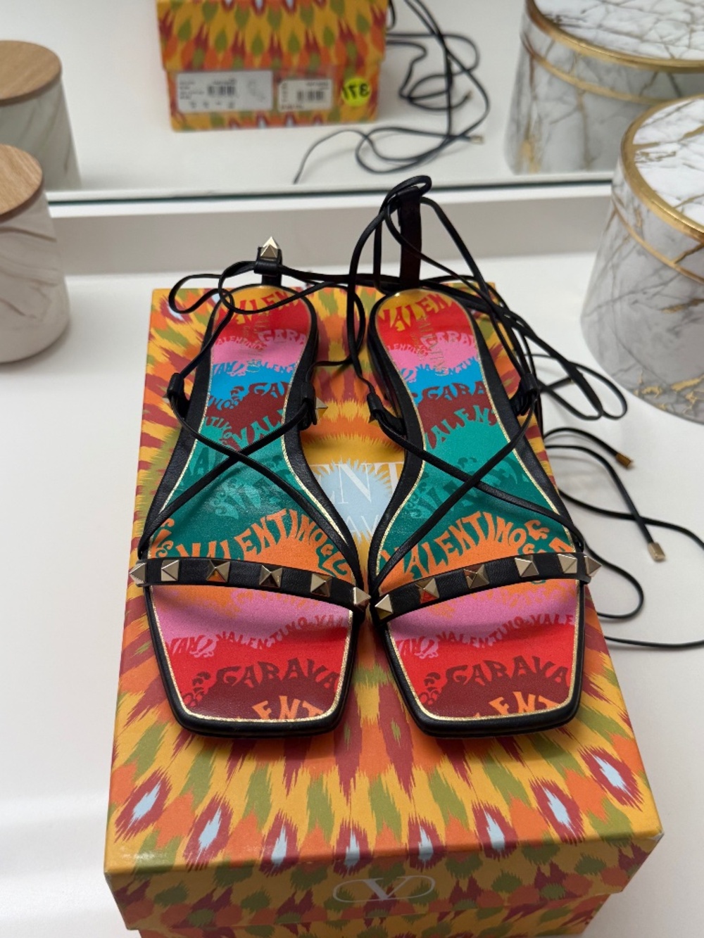 Valentino Garavani leather sandal